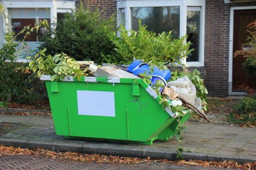 Customer service team assisting with skip rental